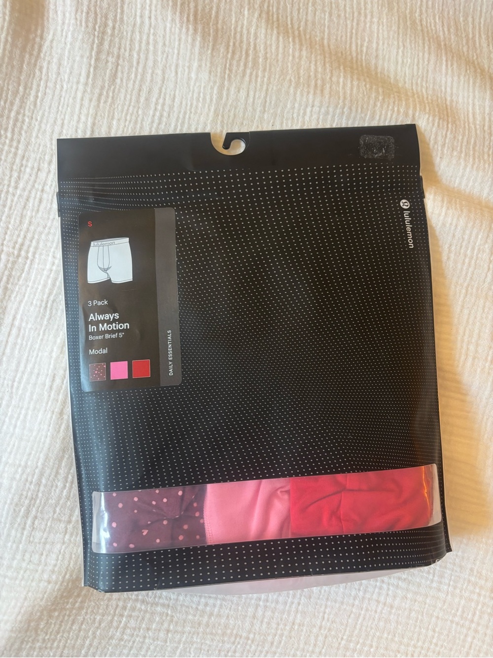 Lululemon Always In Motion Boxer Brief 3-Pack - Pink / Magenta / Pattern